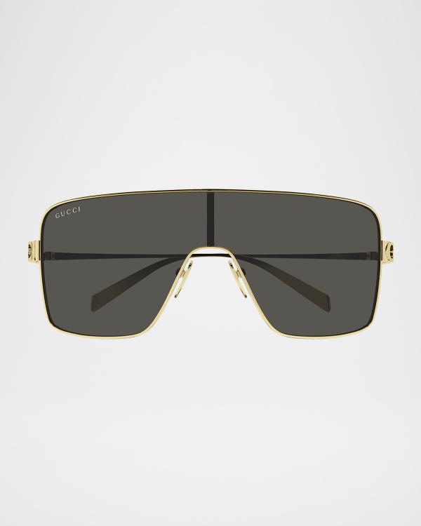 Gucci 99mm Acetate Shield Sunglasses | Neiman Marcus