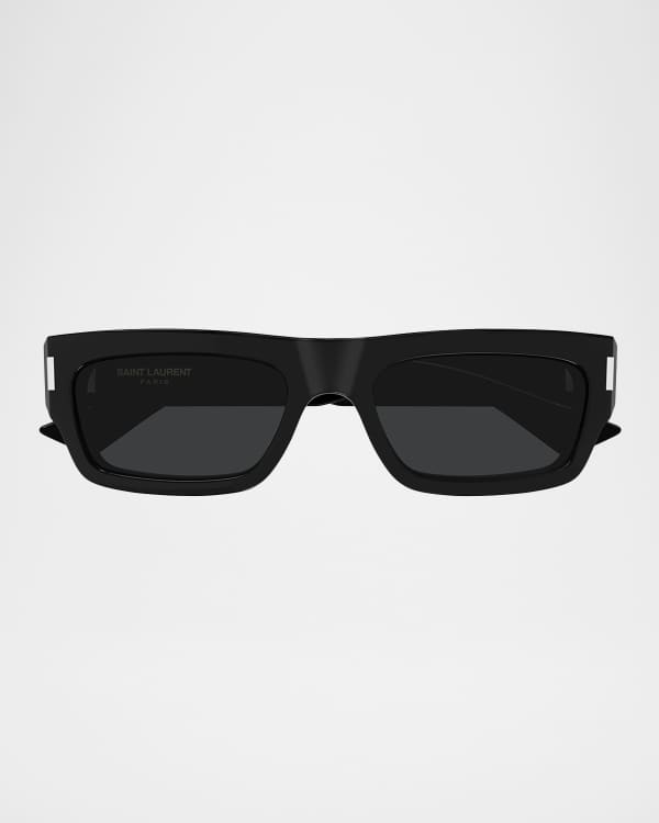 Laurent Saint Laurent Men's SL 469 Acetate Rectangle Sunglasses | Neiman