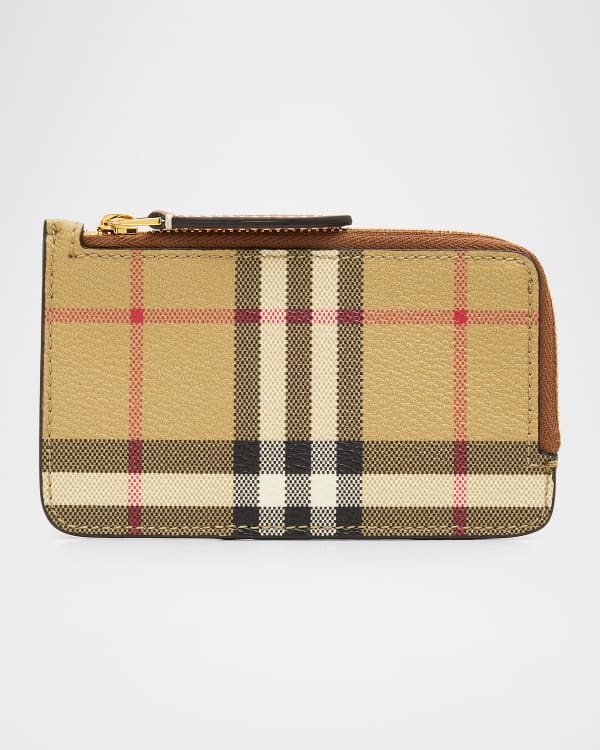 Burberry Sommerset Check Zip Card Holder | Neiman Marcus