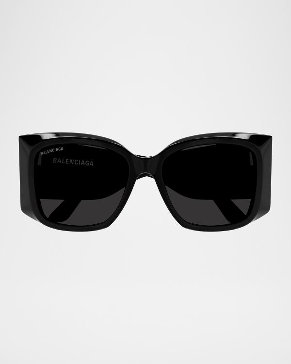 Balenciaga BB Logo Acetate Cat-Eye Sunglasses | Neiman Marcus