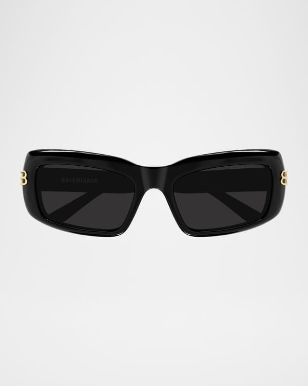 Balenciaga Oversized Nylon Shield Sunglasses | Neiman Marcus