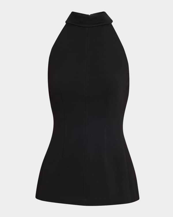 women's halter neck midi dress Daria Halter Neck Midi Dress Black | Wedding Guest Dress | Halter Neck