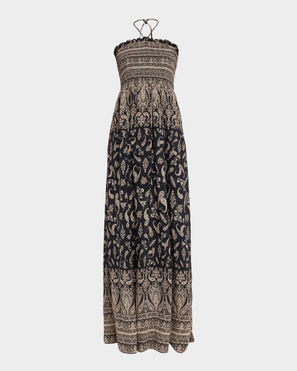 chinese dress ladies Petra Linen Dress in Dove/Red Multi
