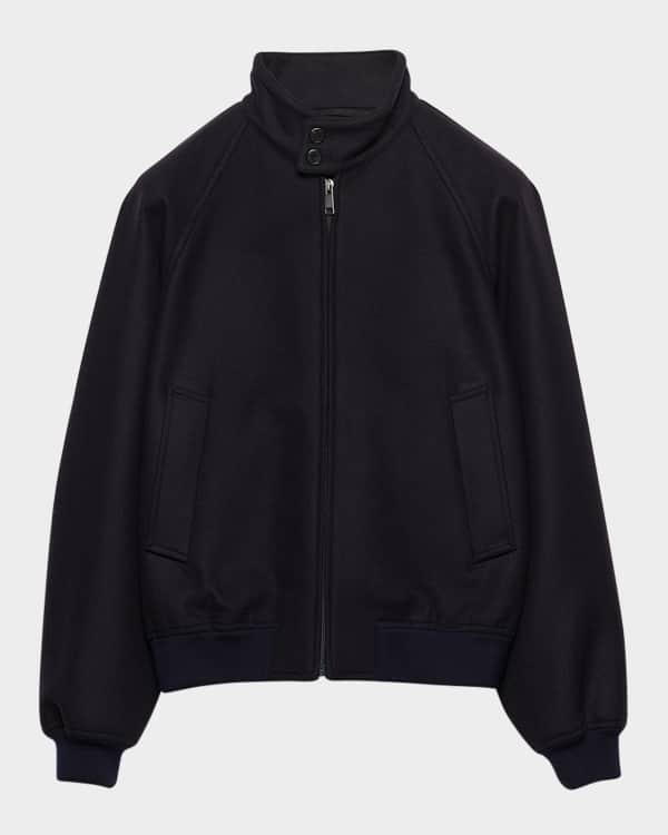 Prada Men's Re-Nylon Zip Jacket | Neiman Marcus