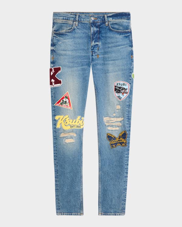 Men's Chitch Striker Patched Slim Jeans