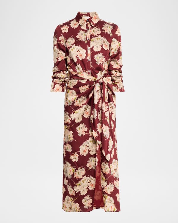 Cinq a Sept Alana Halter High-Low Silk Maxi Dress | Neiman Marcus