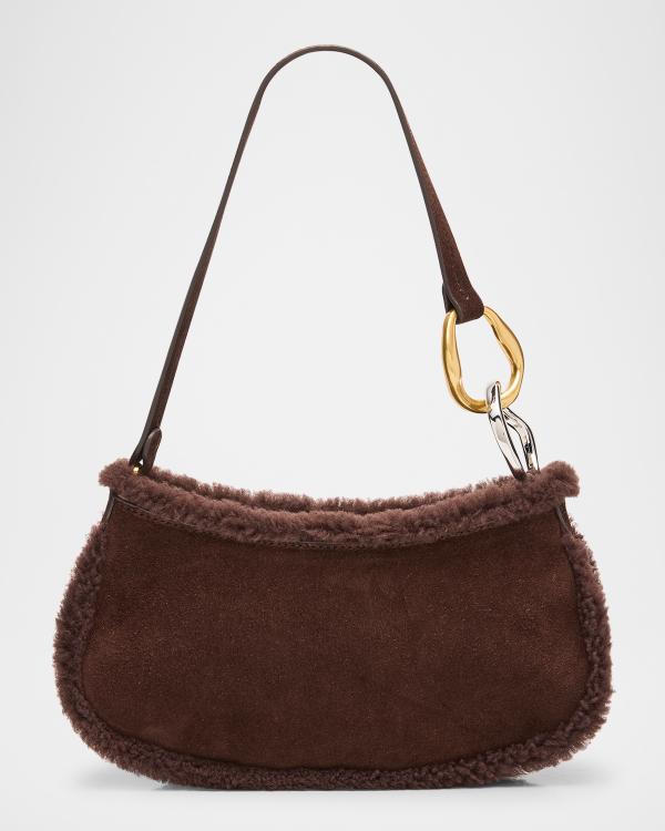 STAUD Ollie Metallic Leather Shoulder Bag | Neiman Marcus
