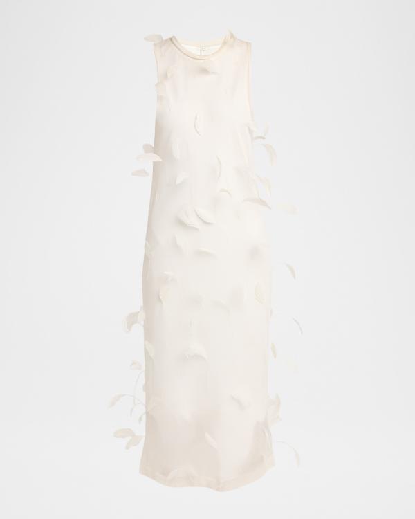 jil sander pleated taffeta maxi dress Jil Sander Pleated Taffeta Maxi Dress