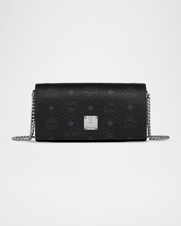 MCM Aren Boston Small Visetos Monogram Top-Handle Bag | Neiman Marcus