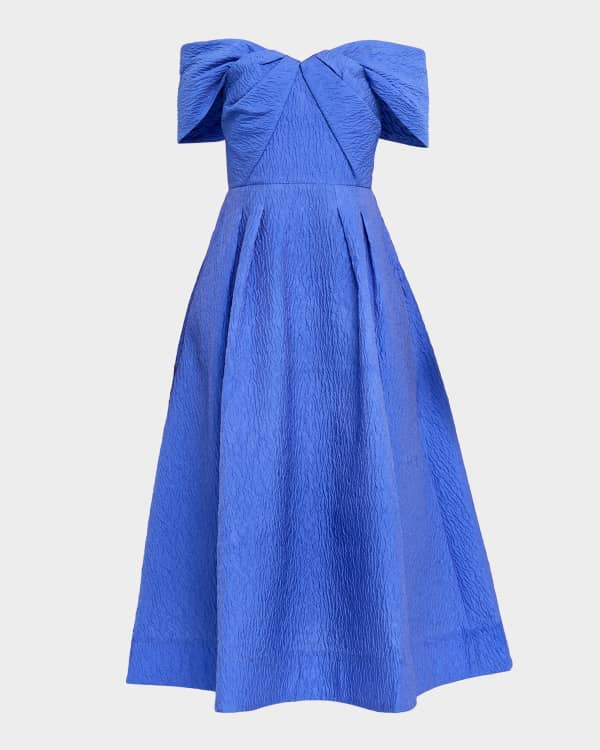LoveShackFancy Suvi Cotton Midi Dress | Neiman Marcus