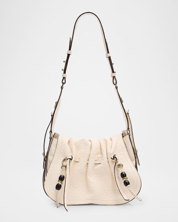 ma.na様 Nessah Zip Leather Shoulder Bag | Neiman Marcus