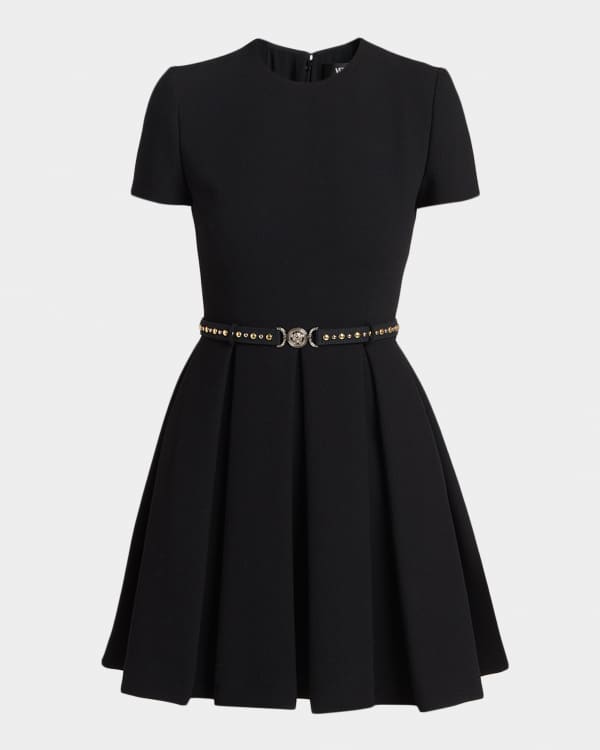 flowy mini dress black Black Strapless Fit-and-Flare Mini Dress main image 1
