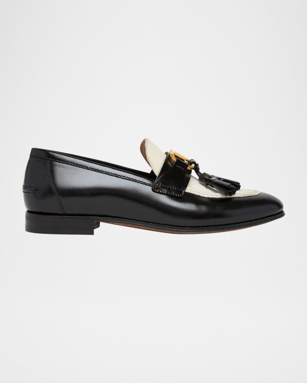 Valentino Garavani VLogo Medallion Leather Slip-on Loafers  display picture 3