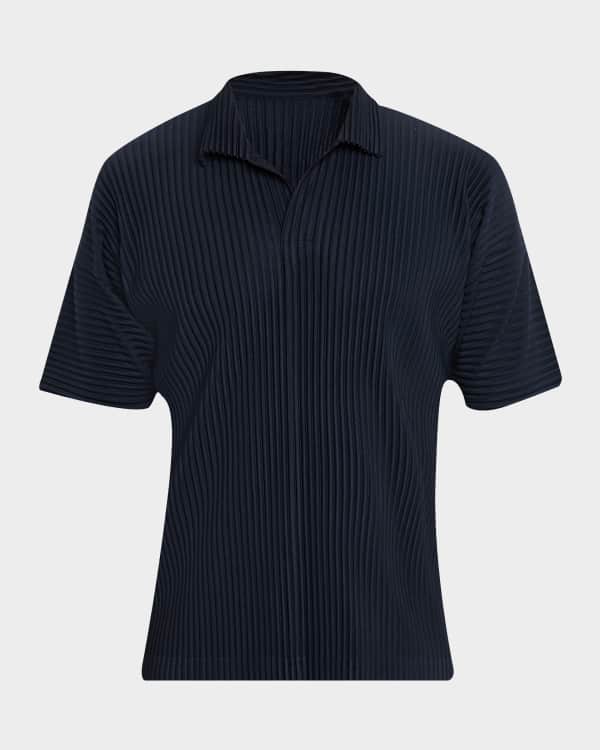 Homme Plisse Issey Miyake Men's MC October Pleated Polo Shirt