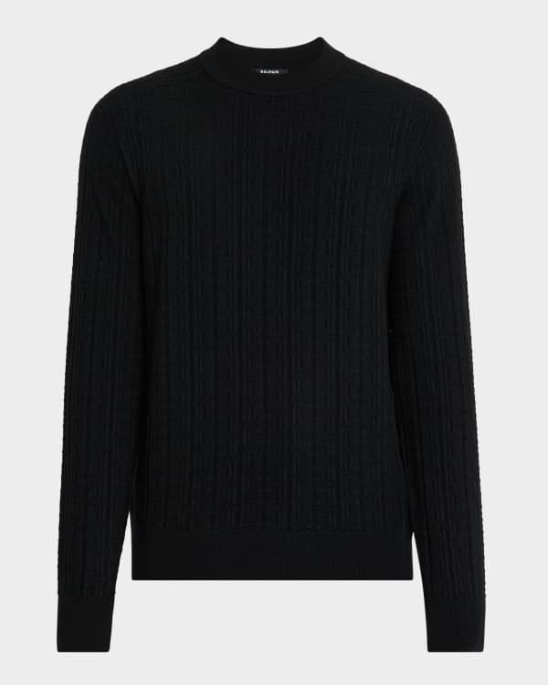 Valentino Garavani Men's Chez Valentino Wool Stripe Logo-Jacquard