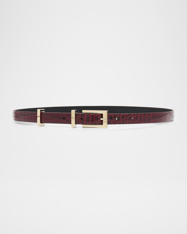 Off-White Arrow Loop Leather Belt | Neiman Marcus display picture 1