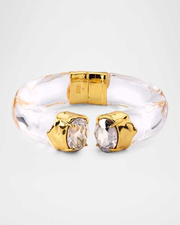 Alexis Bittar Brut Gold Strap Bangle | Neiman Marcus display picture 1