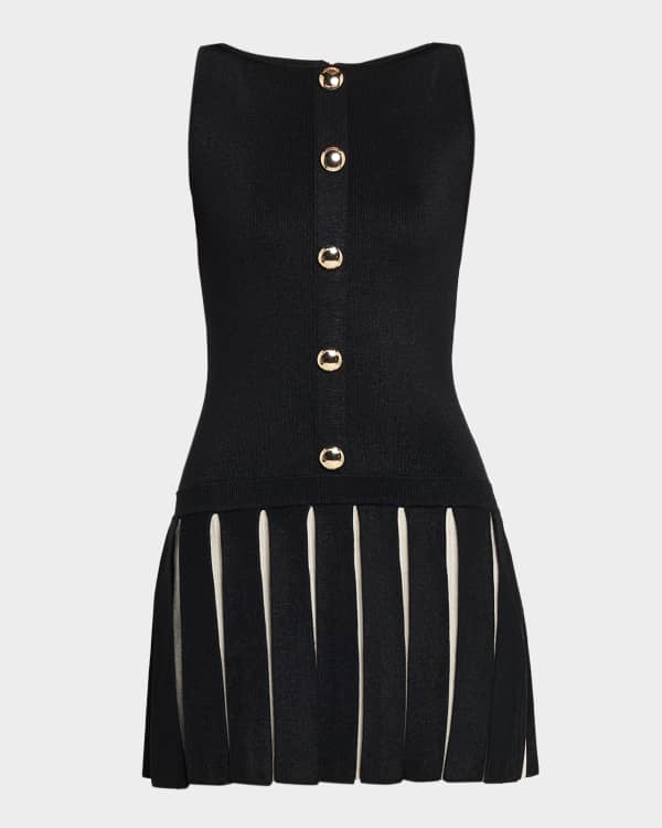 Olive Sequined Mini Dress