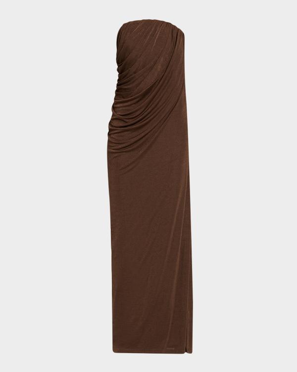 green emerald velvet dress PENELOPE DRESS (PEPPER) – ANNA QUAN US main image 0