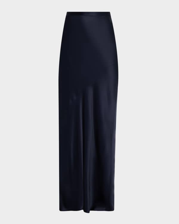 Theory A-Line Satin Maxi Skirt | Neiman Marcus