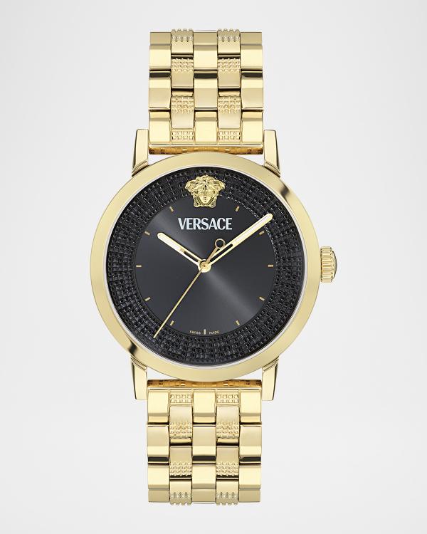 Versace Gold Medusa Watch with Greek Key Design Vintage Swiss Authentic Gianni Versace Medusa Greek Key Gold  main image 4