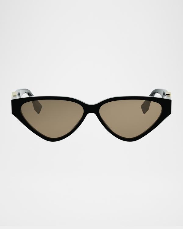 Balmain Monogram Acetate & Titanium Cat-Eye Sunglasses  display picture 2