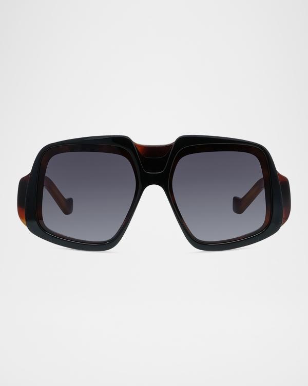 Miu Miu A01S Plastic Shield Sunglasses | Neiman Marcus display picture 2