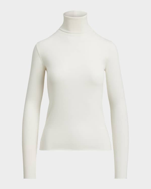 FRAME The Lurex Mock-Neck Top | Neiman Marcus