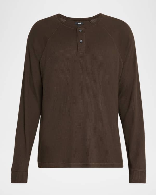 Ralph Lauren Purple Label Men's Silk-Cotton Jersey Long-Sleeve T