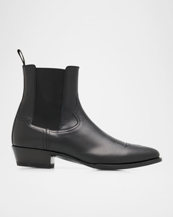 Ralph Lauren Purple Label Men's Darrow Calfskin Boots | Neiman Marcus