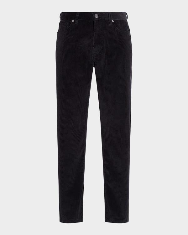 Prada Men's Five-Pocket Velvet Denim Jeans | Neiman Marcus