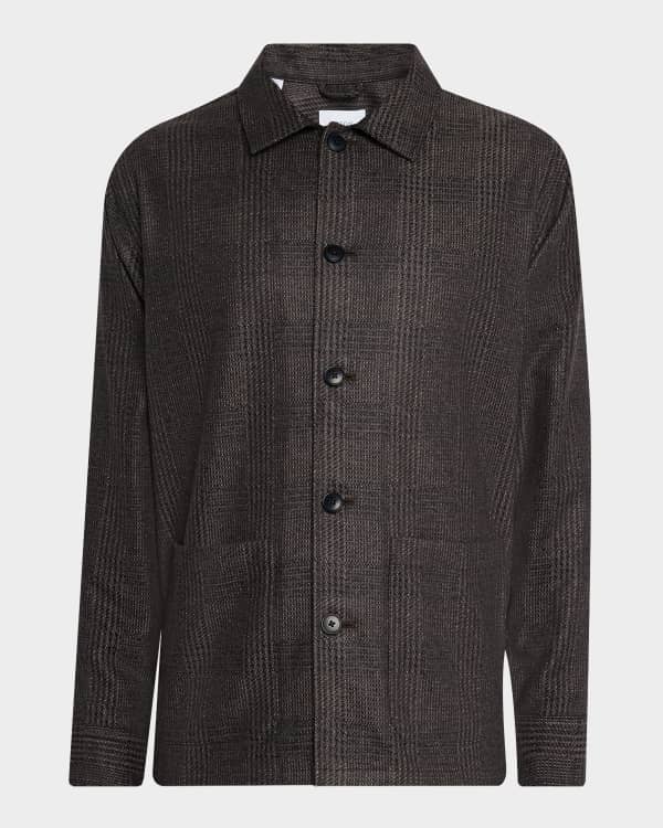 Giorgio Armani Men's Cupro Jacket with Flap Pockets | Neiman Marcus