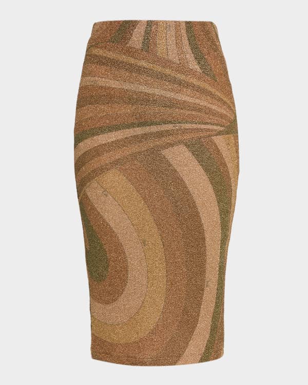 Pucci Orchidee Silk Twill Mini Skirt | Neiman Marcus