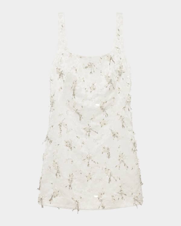 SIMKHAI Holloway Embroidered Mini Dress | Neiman Marcus