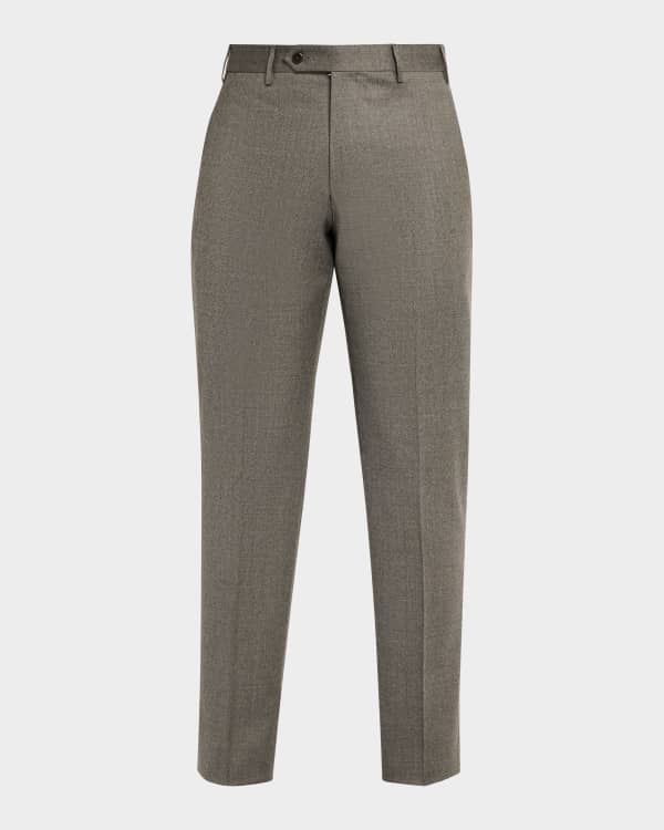 Helmut Lang Men's Zip Double-Pleated Trousers | Neiman Marcus