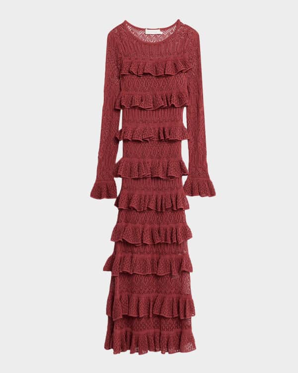 Zimmermann Hypnotic Halter Midi Dress | Neiman Marcus