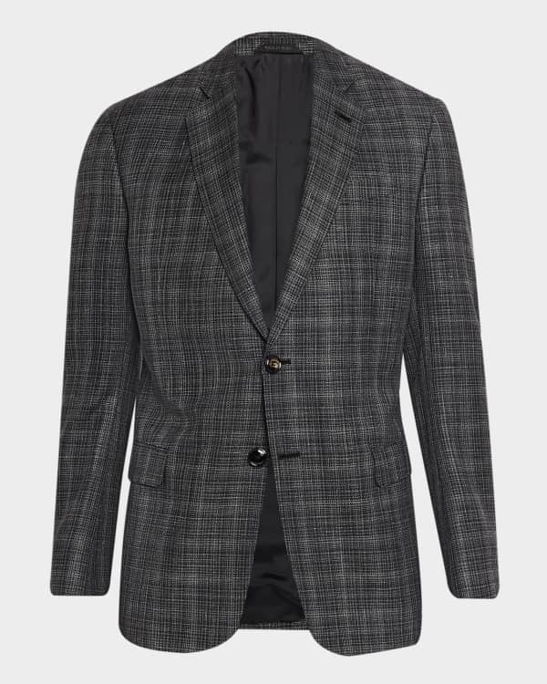 Giorgio Armani Men's Lambskin Leather Jacket | Neiman Marcus