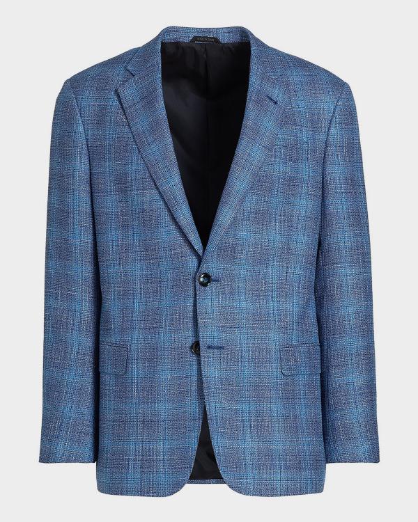 Giorgio Armani Men's Lambskin Leather Jacket | Neiman Marcus