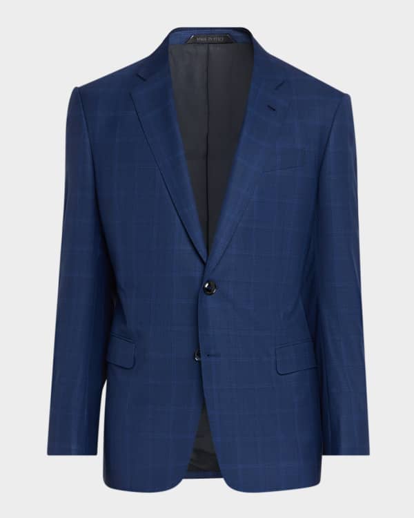 Giorgio Armani Men's Micro-Dot Peak Dinner Jacket | Neiman Marcus