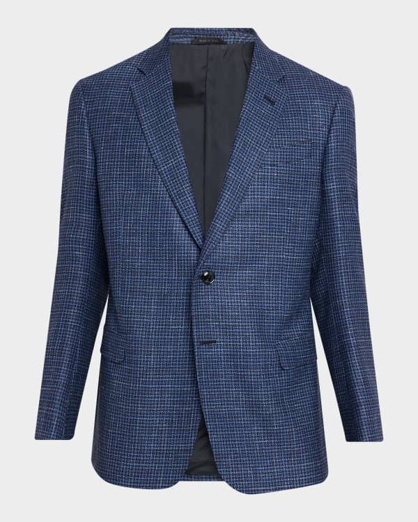 Giorgio Armani Men's Textured Silk Sport Coat | Neiman Marcus