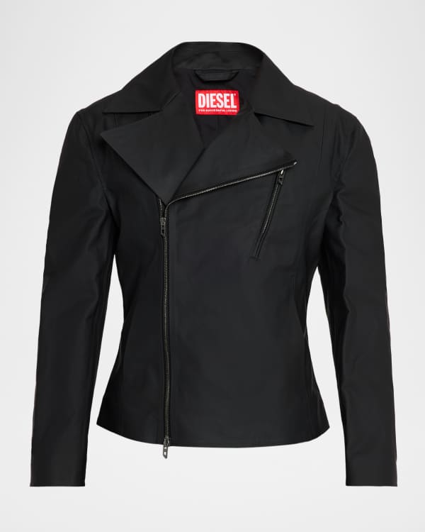 Diesel Men's L-Evert Leather Color Block Moto Jacket | Neiman Marcus