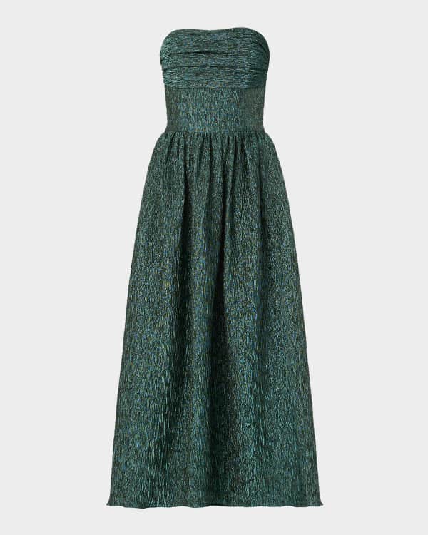 green emerald velvet dress Dress in lurex with floral jacquard Givenchy Verde main image 1