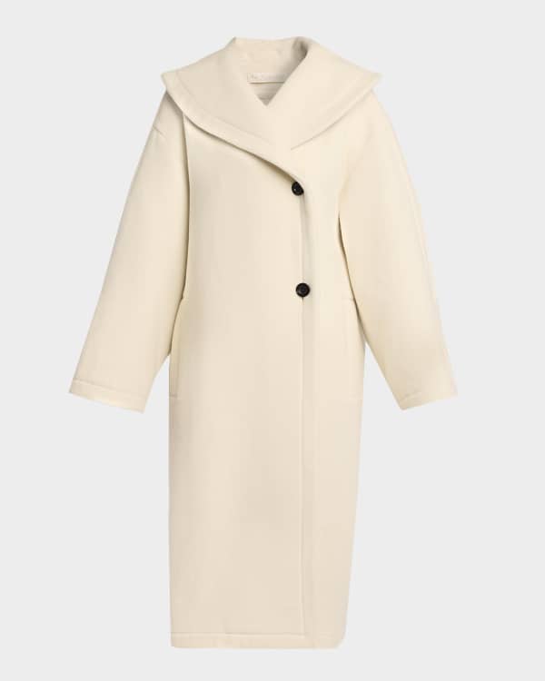 Max Mara Agnese Single-Breasted Wool-Blend Coat | Neiman Marcus