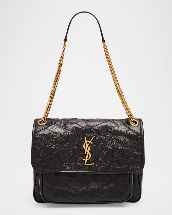 Saint Laurent Envelope Triquilt Large YSL Shoulder Bag in Grained