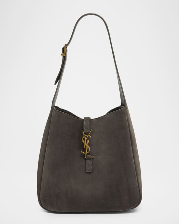 College Medium Flap YSL Shoulder Bag in Quilted Leather