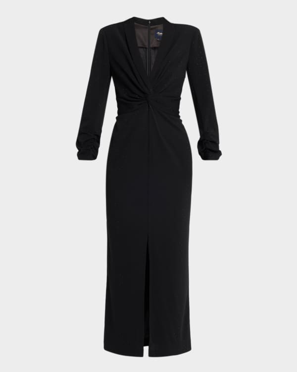 Shoshanna Delaney Puckered Ruffle-Trim Flounce Mini Dress | Neiman Marcus