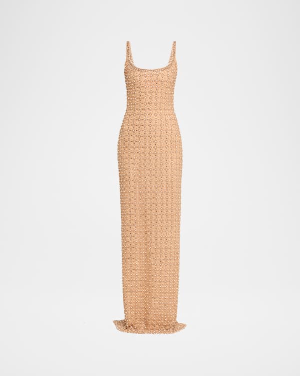 Monique Lhuillier Strapless Metallic Floral Embroidered Tulle Tea-Length  Dress | Neiman Marcus