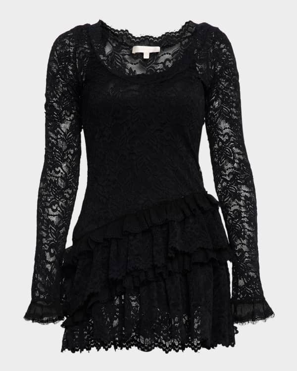 princess polly baby blue dress NWT LoveShackFancy Alela Lace Mini Dress in True White Size 4 $425 main image 0