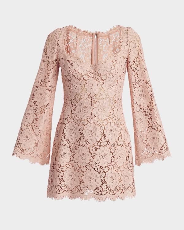 blush crochet lace mini dress Zimmermann Rhiannon Floral Style:0919035 PO13930 3172HPJ - Dessy Collection This PrettyLittleThing dress embodies