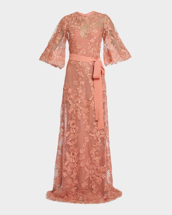 lace on dress collar Satin Collar & Gold Buttons Lace Dress